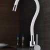 Bruno M54804-006C-S626-WH Ψηλή Σπαστή Μπαταρία Κουζίνας Πάγκου Inox Λευκή