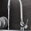 Bruno M54804-006C-S626-WH Ψηλή Σπαστή Μπαταρία Κουζίνας Πάγκου Inox Λευκή