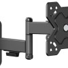 Powertech PT-1278 Βάση Τηλεόρασης Τοίχου με Βραχίονα έως 32" και 20kg Ασημί