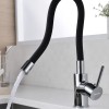 Bruno M54804-006C-S626-BK Ψηλή Σπαστή Μπαταρία Κουζίνας Πάγκου Inox Μαύρη