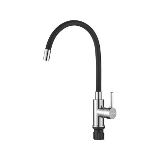 Bruno M54804-006C-S626-BK Ψηλή Σπαστή Μπαταρία Κουζίνας Πάγκου Inox Μαύρη