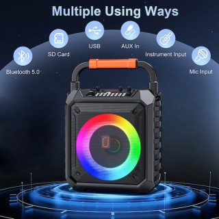 JYX Σύστημα Karaoke JYX-T17-T με Ασύρματα Μικρόφωνα Μαύρο