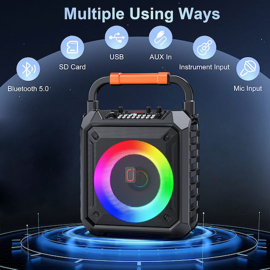 JYX Σύστημα Karaoke JYX-T17-T με Ασύρματα Μικρόφωνα Μαύρο