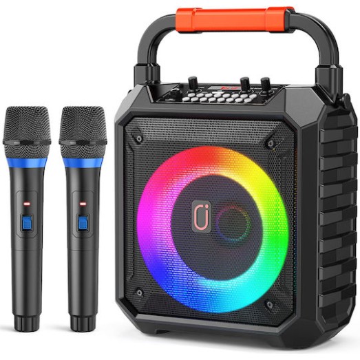 JYX Σύστημα Karaoke JYX-T17-T με Ασύρματα Μικρόφωνα Μαύρο