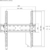 Powertech PT-1276 Βάση Τηλεόρασης Τοίχου έως 70" και 45kg Ασημί