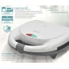 BRUNO τοστιέρα BRN-0166 2 θέσεων 800W αντικολλητικές πλάκες Λευκή BRN-0166