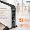 Bruno Θερμοπομπός Δαπέδου 2000W 61x38.5cm Λευκός