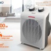 BRUNO 2 σε 1 αερόθερμο δωματίου 2000W Λευκό BRN-0211