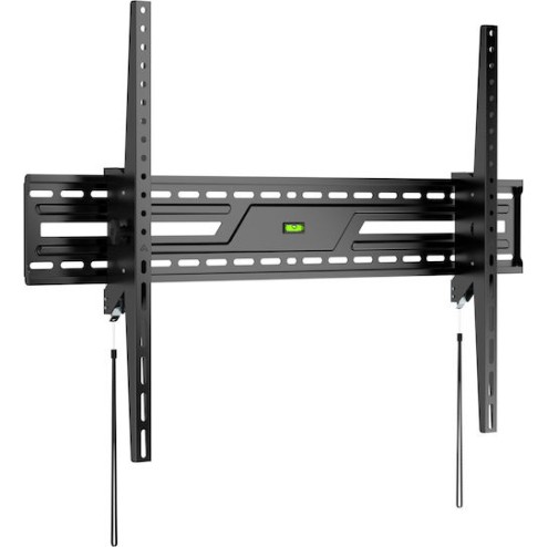 Powertech PT-1368 Βάση Τηλεόρασης Τοίχου έως 100" και 75kg Ασημί