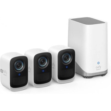 Anker EufyCam S300 3C 4K Ultra HD Security Camera 3+1 with Homebase 3 (T8882321) White