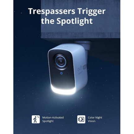 Anker EufyCam S330 3C 4K Ultra HD Security Camera 2+1 with Homebase 3 (T8881321) White