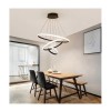 Powertech Ρυθμιζόμενο Κρεμαστό Φωτιστικό HLL-0105 LED με Ψυχρό Λευκό Φως 60x60εκ Μαύρο
