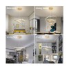 Powertech Ρυθμιζόμενο Κρεμαστό Φωτιστικό HLL-0105 LED με Ψυχρό Λευκό Φως 60x60εκ Μαύρο