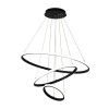Powertech Ρυθμιζόμενο Κρεμαστό Φωτιστικό HLL-0105 LED με Ψυχρό Λευκό Φως 60x60εκ Μαύρο