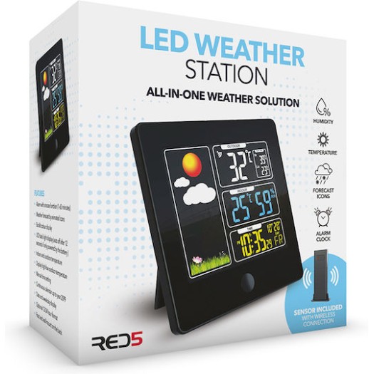 The Source 98962 Ασύρματος Μετεωρολογικός Σταθμός Ψηφιακός Επιτραπέζιος / Επίτοιχος