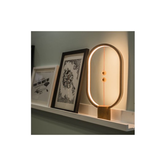 Allocacoc Heng Balance Lamp Ellipse Διακοσμητικό Φωτιστικό Λαμπτήρας LED Μπεζ DH0037LW/HBLEUB