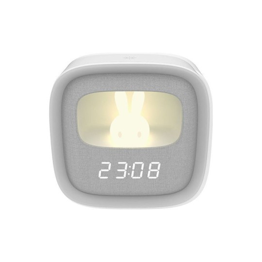 Alarm Clock Led Bunny Night Light Pure Fnl-06 Aurora White Square Forever Light