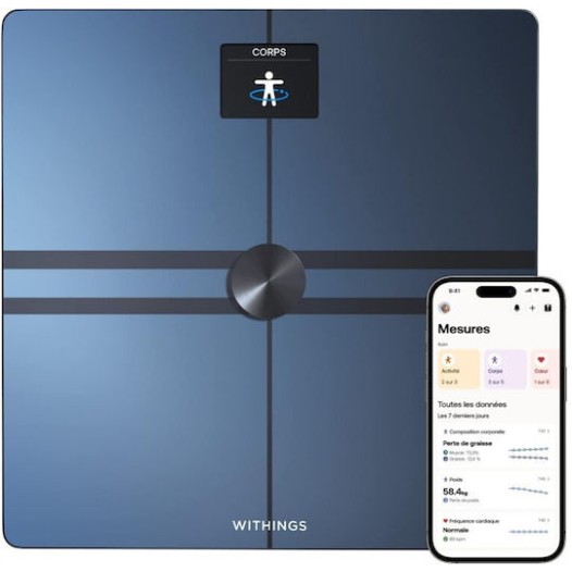 Withings Body Comp Smart Ζυγαριά με Λιπομετρητή Μαύρο