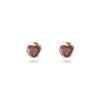 Swarovski Stilla Heart Σκουλαρίκια Καρφωτά Επιχρυσωμένα με Πέτρες Κόκκινα 5639133