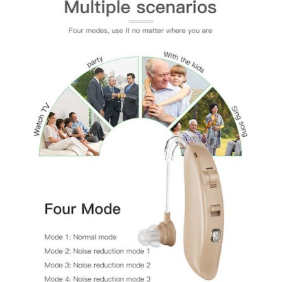 Powertech Επαναφορτιζόμενο Ακουστικό Βαρηκοΐας PT-1095