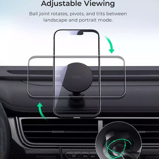 iOttie Itap 3 Flush Βάση Κινητού Αυτοκινήτου με Μαγνήτη Μαύρη (ITMNCG109)