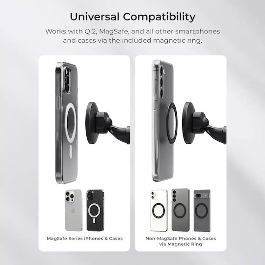 iOttie Itap 3 Flush Βάση Κινητού Αυτοκινήτου με Μαγνήτη Μαύρη (ITMNCG109)