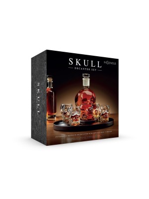 Ingenious Skull Decanter with Glasses Set