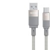 WK WDC-45 Magnetic Braided USB 2.0 Cable USB-C male - USB-A 66W Γκρι 1m
