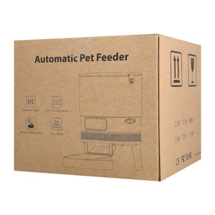 Bruno Αυτόματo Μπολ Σιλικόνης Φαγητού Κατοικιδίων BRN-0232 Βάση 4lt Λευκό