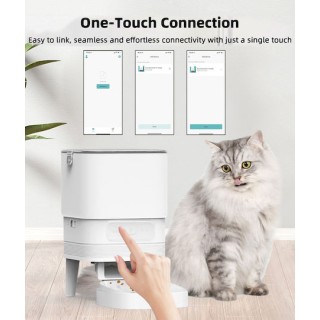 Bruno Αυτόματo Μπολ Σιλικόνης Φαγητού Κατοικιδίων BRN-0232 Βάση 4lt Λευκό