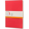 Moleskine Σημειωματάριο Volant Ριγέ L Geranium Red+ Scarlet Red 2τμχ