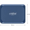 Crucial X10 USB 3.2 Εξωτερικός SSD 4TB 2.5" Μπλε