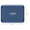 Crucial X10 USB 3.2 Εξωτερικός SSD 2TB 2.5" Μπλε