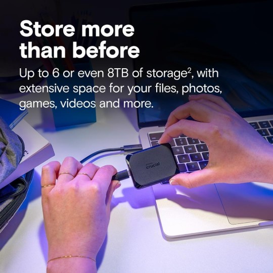 Crucial X10 USB 3.2 Εξωτερικός SSD 4TB 2.5" Μαύρο Crucial X10 USB 3.2 Εξωτερικός SSD 4TB 2.5" Μαύρο