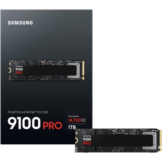 Samsung 9100 Pro SSD 1TB M.2 Type with PCI Express 5.0 Connection PS5 Compatible MZ-VAP1T0BW