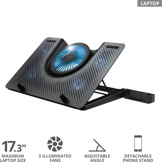 TRUST - GXT1125 Quno Laptop Cooling Stand - 17,3" (23581)