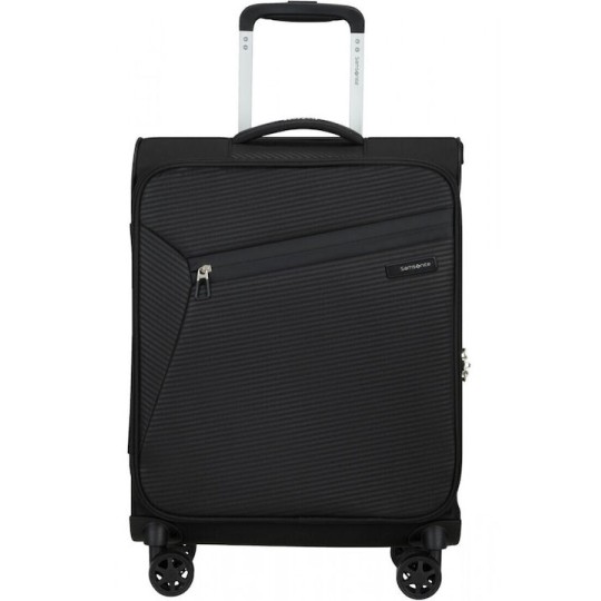 Samsonite Litebeam Spinner 55/20 Cabin Softshell Bαλίτσα Black