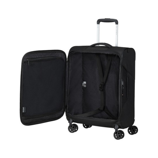 Samsonite Litebeam Spinner 55/20 Cabin Softshell Bαλίτσα Black