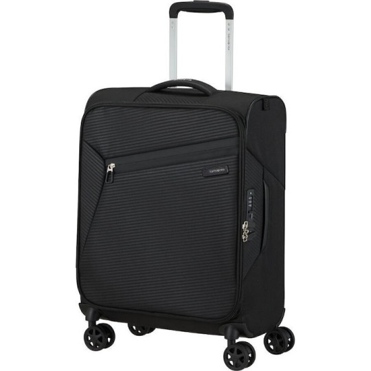 Samsonite Litebeam Spinner 55/20 Cabin Softshell Bαλίτσα Black