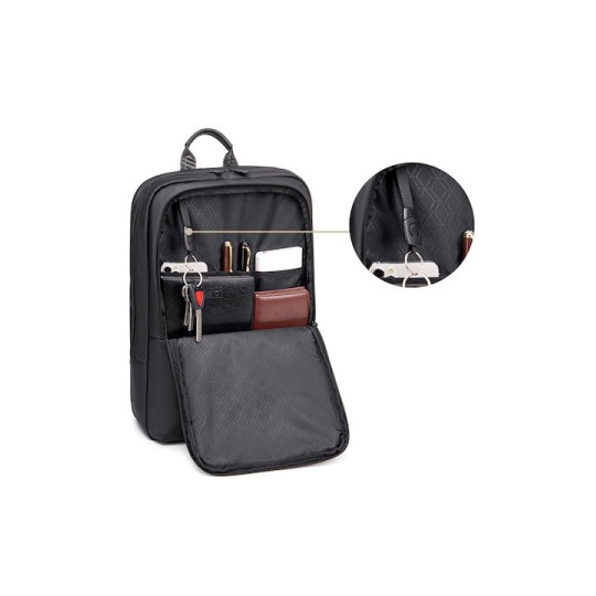 ARCTIC HUNTER B00529 Τσάντα Πλάτης με Θήκη Laptop 15.6", 22L, Γκρι