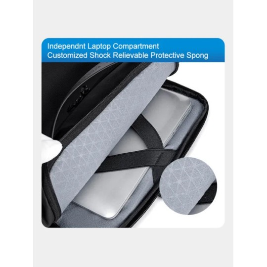 ARCTIC HUNTER B00574 Τσάντα Πλάτης με Θήκη Laptop 15.6", 10L, Γκρι