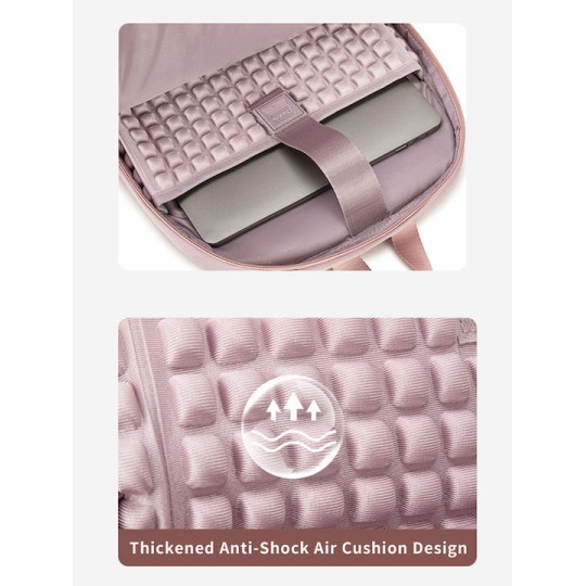 CHANTRIA Γυναικεία Τσάντα Πλάτης CB00638 με Θήκη Laptop 15.6", 20.2L, Κόκκινη