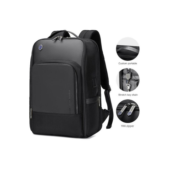 ARCTIC HUNTER B00403 Τσάντα Πλάτης με Θήκη Laptop 15.6", USB, 19L, Γκρι