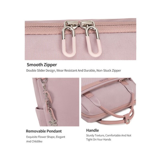 CHANTRIA CB00639 Γυναικεία Τσάντα Πλάτης με Θήκη Laptop 14", 12.5L, Μωβ