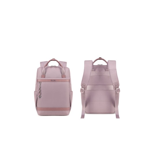 CHANTRIA CB00639 Γυναικεία Τσάντα Πλάτης με Θήκη Laptop 14", 12.5L, Μωβ