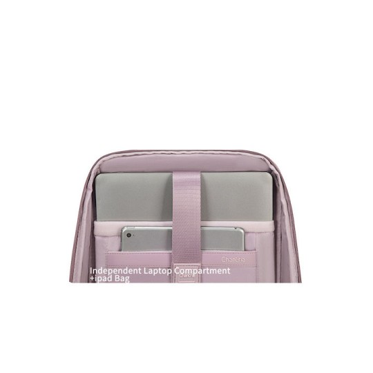 CHANTRIA CB00639 Γυναικεία Τσάντα Πλάτης με Θήκη Laptop 14", 12.5L, Μωβ