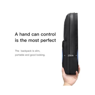 ARCTIC HUNTER B00410 Τσάντα Πλάτης  με Θήκη Laptop 15.6", Πτυσσόμενη, 21L, Μαύρη