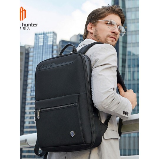 ARCTIC HUNTER B00410 Τσάντα Πλάτης  με Θήκη Laptop 15.6", Πτυσσόμενη, 21L, Μαύρη