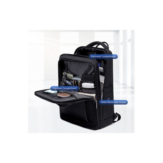 ARCTIC HUNTER B00550 Τσάντα Πλάτης με Θήκη Laptop 15.6", 23.5L, Μαύρη