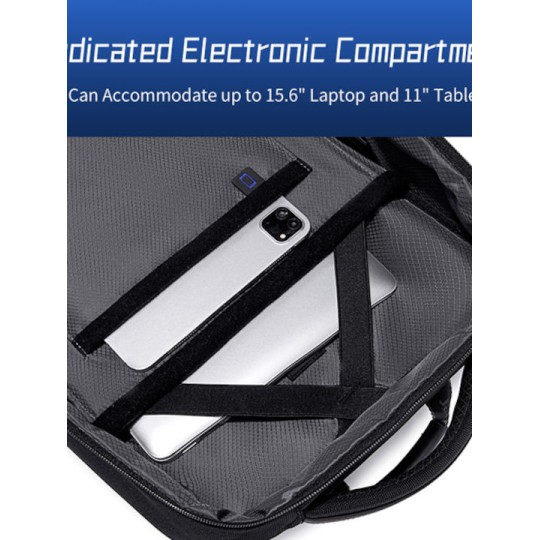 ARCTIC HUNTER B00550 Τσάντα Πλάτης με Θήκη Laptop 15.6", 23.5L, Μαύρη